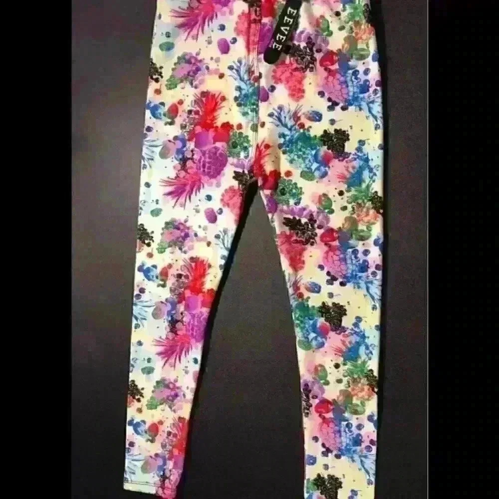 COPY - Kids Leggings Fruit, Hearts or Flags